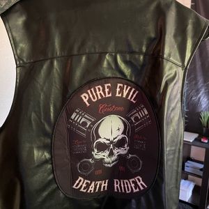 Halloween biker vest. L/XL